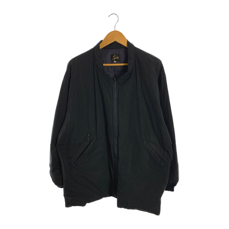 Needles/Jacket/S/BLK/Polyester/Plain/Stand collar Down coat/wax coating
