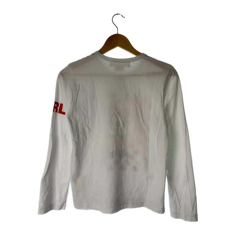 COMME des GARCONS/LS T-Shirt/M/WHT/Cotton