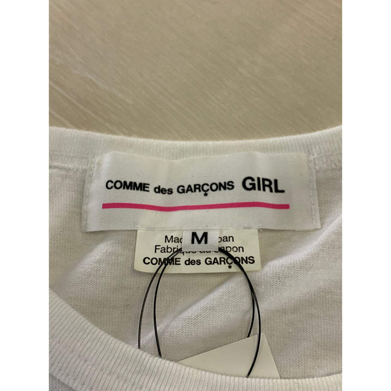 COMME des GARCONS/LS T-Shirt/M/WHT/Cotton