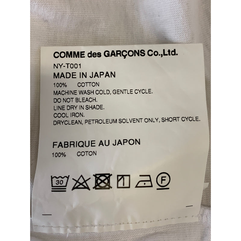 COMME des GARCONS/LS T-Shirt/M/WHT/Cotton