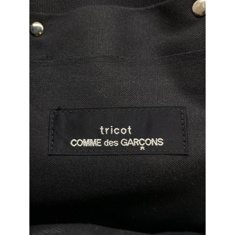 tricot COMME des GARCONS/Tote Bag/BLK/Canvas/DELIVERY TOTE KNIT