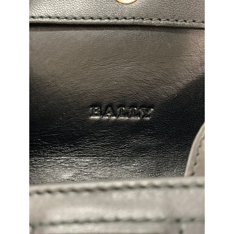 BALLY/Coin Wallet/BLK/Leather