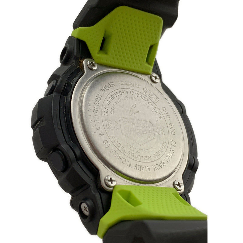CASIO/Quartz Watch/BLK/Rubber/Digital/GBD-800-8JF