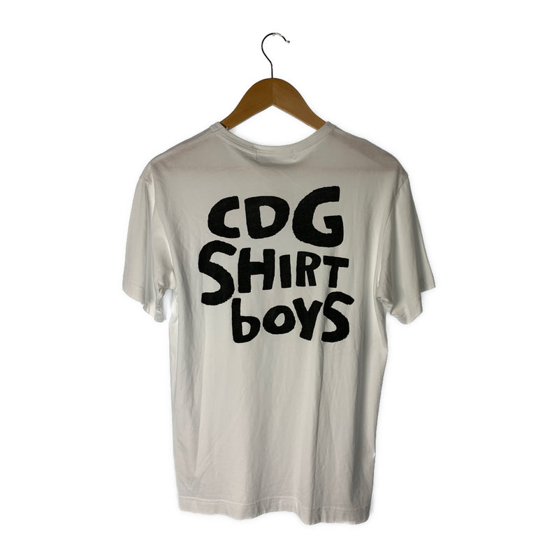 COMME des GARCONS SHIRT BOYS/T-Shirt/M/WHT/Cotton