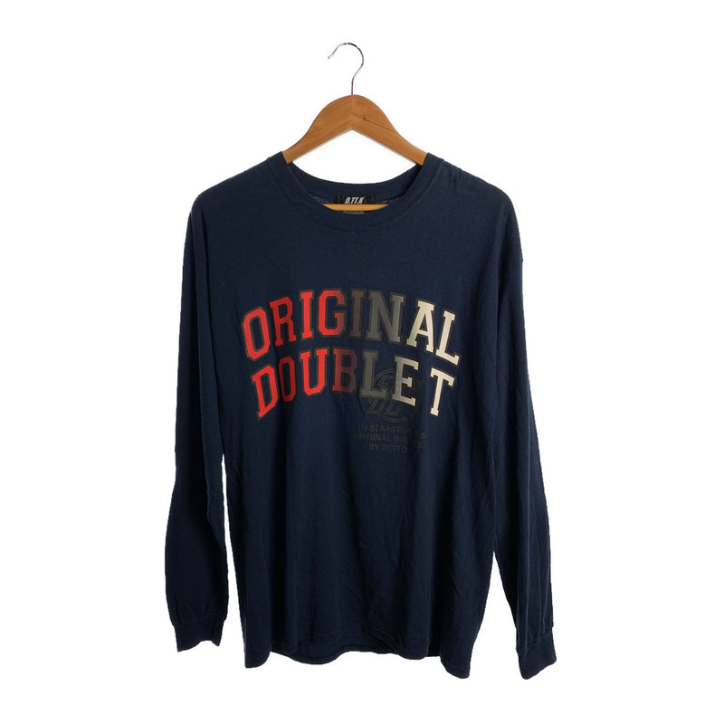 D.TT.K/LS T-Shirt/L/NVY/Cotton