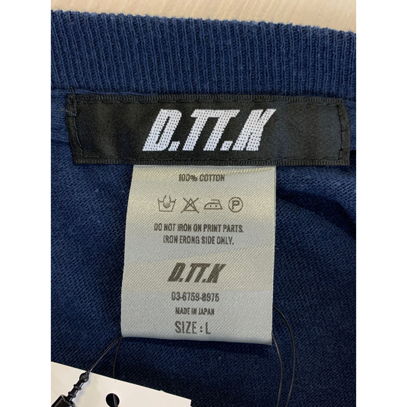 D.TT.K/LS T-Shirt/L/NVY/Cotton