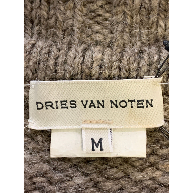 DRIES VAN NOTEN/Heavy Cardigan/M/BRW/Wool/Plain