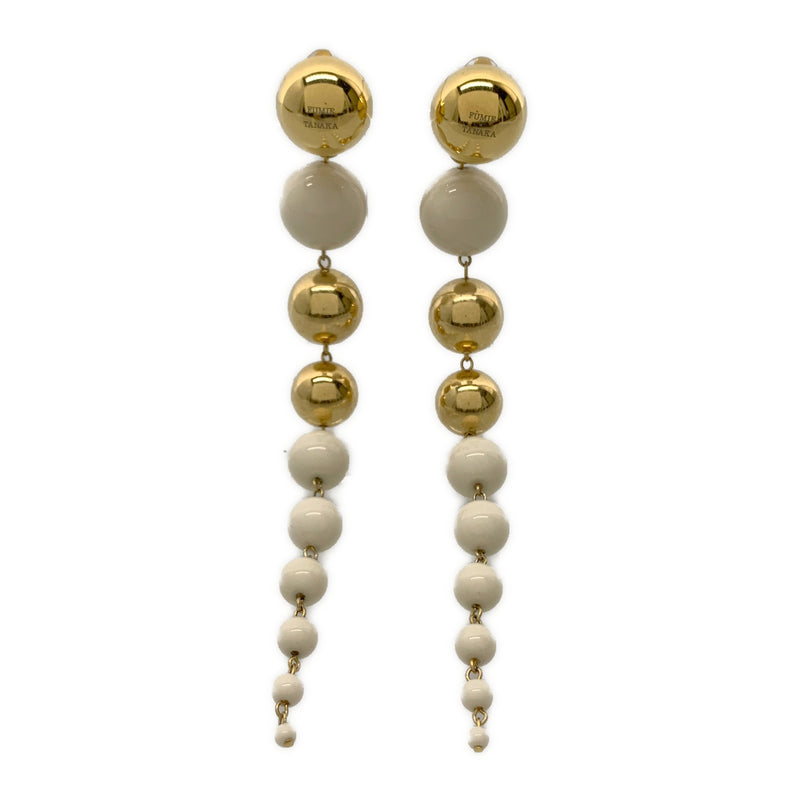 FUMIE TANAKA/Earrings/WHT/Plastic