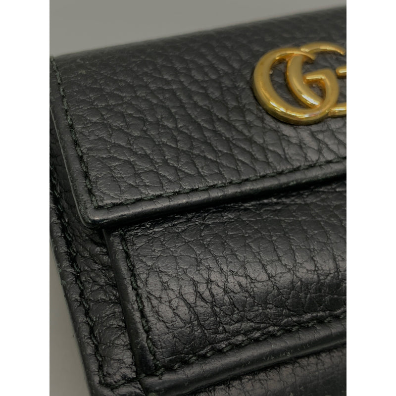 GUCCI/Trifold Wallet/BLK/Leather/523277 CAO0G 1000