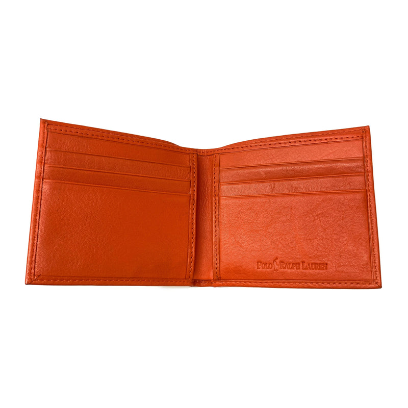 POLO RALPH LAUREN/Bifold Wallet/ORN/Leather
