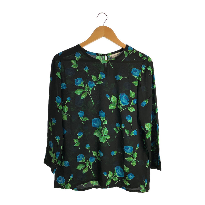 YVES SAINT LAURENT/LS T-Shirt/38/BLK/Polyester