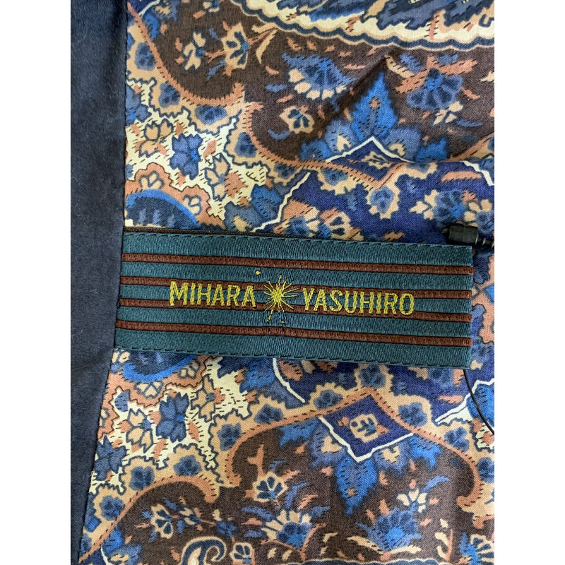 MIHARA YASUHIRO/Tailored Jkt/46/NVY/Cotton/Plain