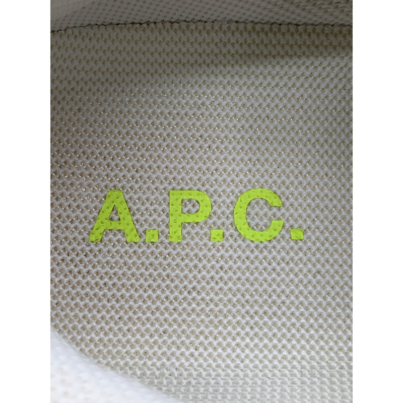 A.P.C./RUNNING HOME JAUNE FLUO/Low-Sneakers/42/WHT/Nylon