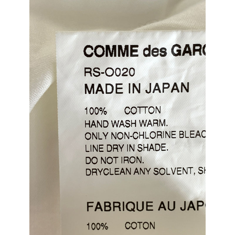 COMME des GARCONS COMME des GARCONS/LS Dress/S/WHT/Cotton/Plain