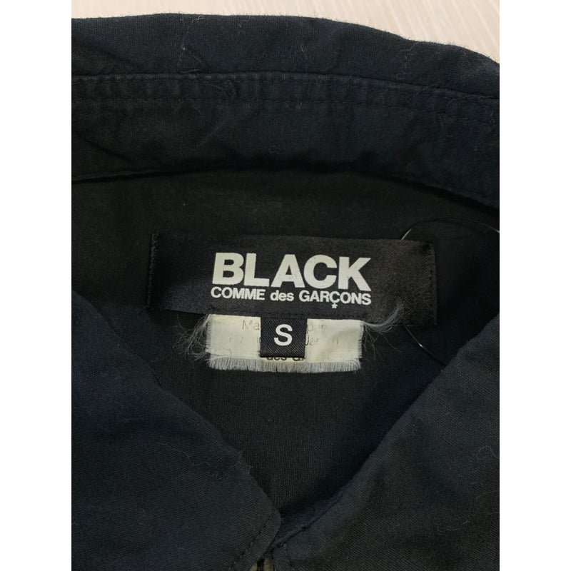 BLACK COMME des GARCONS/LS Shirt/S/BLK/Cotton/Plain