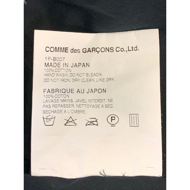 BLACK COMME des GARCONS/LS Shirt/S/BLK/Cotton/Plain