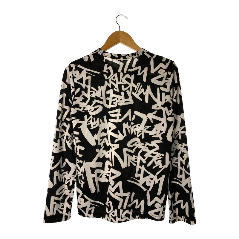 COMME des GARCONS/Cut & Sew/M/BLK/Polyester/All Over Print