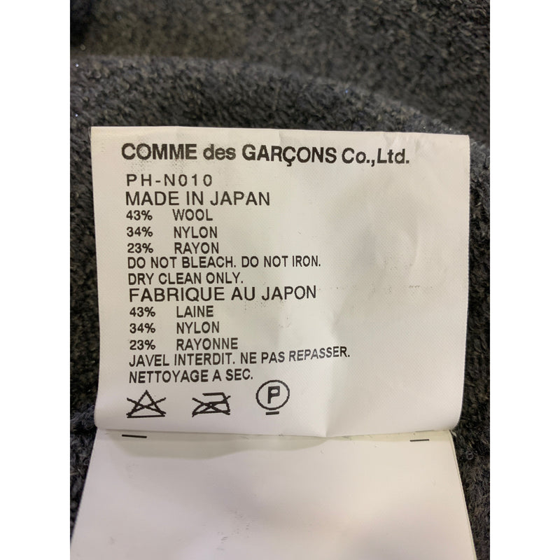 COMME des GARCONS HOMME PLUS/Cardigan/M/BLK/Wool/Herringbone