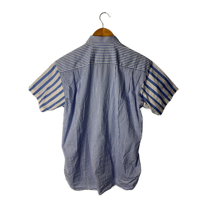COMME des GARCONS SHIRT/SS Shirt/S/BLU/Cotton/Stripe