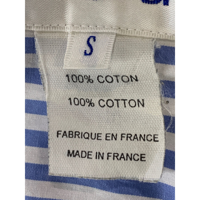 COMME des GARCONS SHIRT/SS Shirt/S/BLU/Cotton/Stripe
