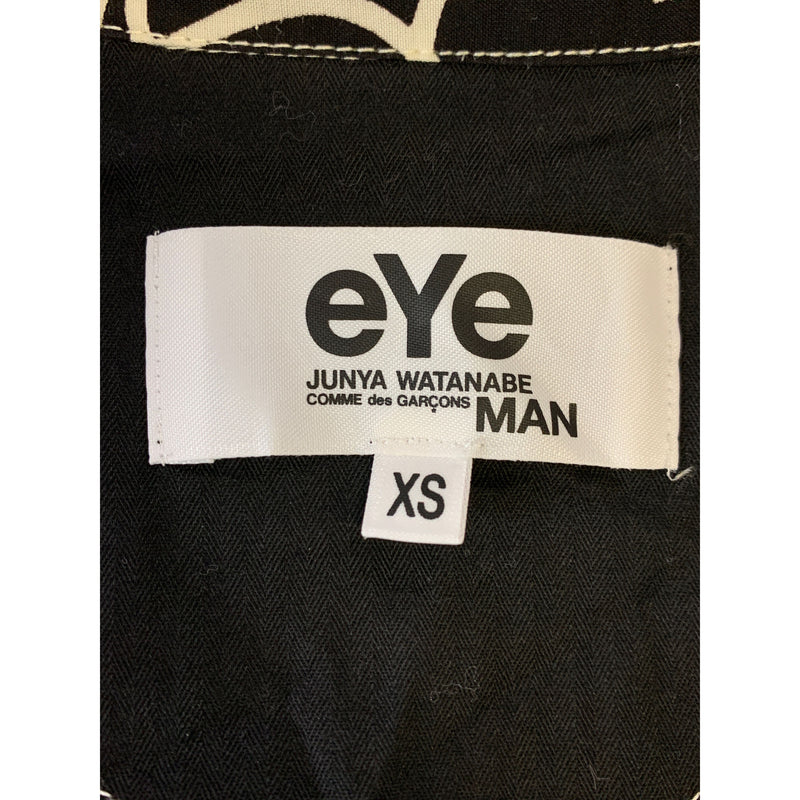 eYe COMME des GARCONS JUNYA WATANABE MAN/Hawaiian Shirt/XS/BLK/Rayon/All Over Print