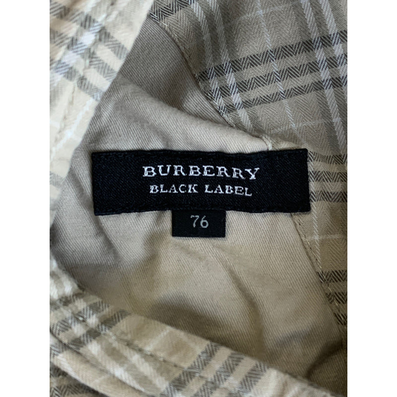 BURBERRY BLACK LABEL/Shorts/76/BEG/Cotton/Plaid