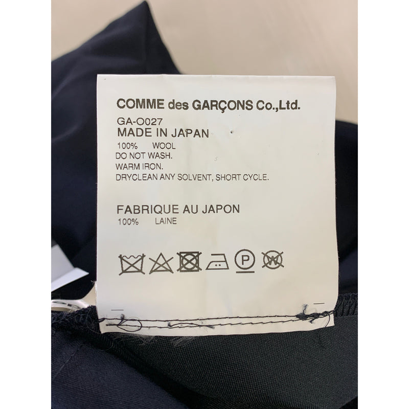 COMME des GARCONS/Dress/XS/NVY/Wool/Plain
