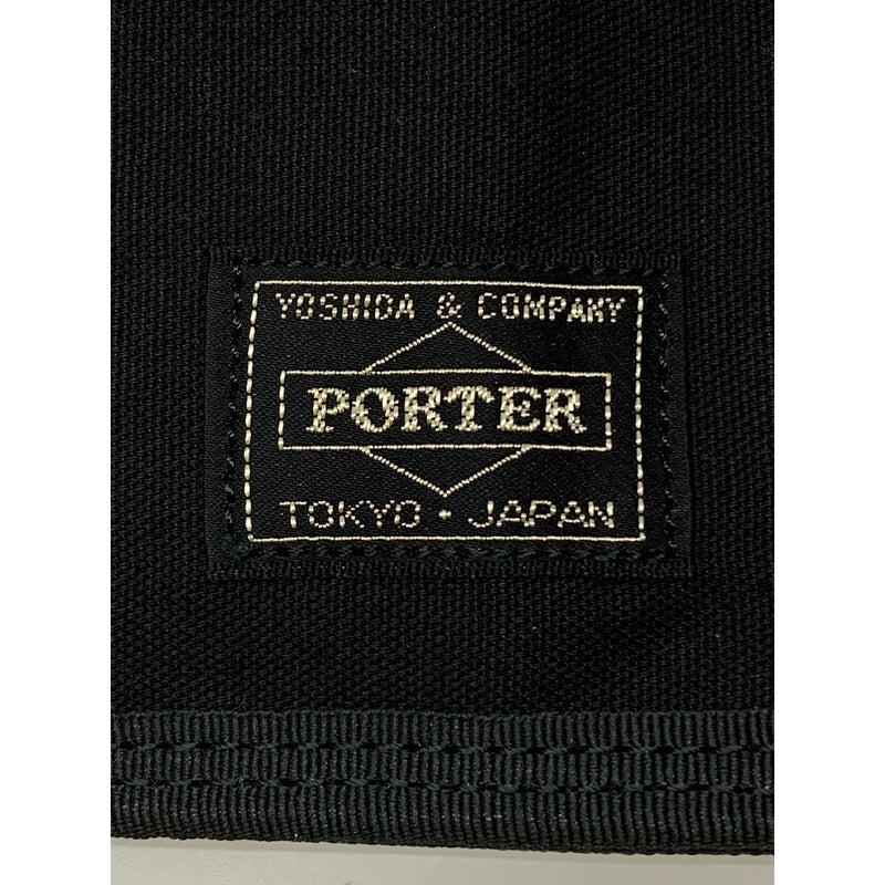 PORTER/Bifold Wallet/BLK/Leather/Plain