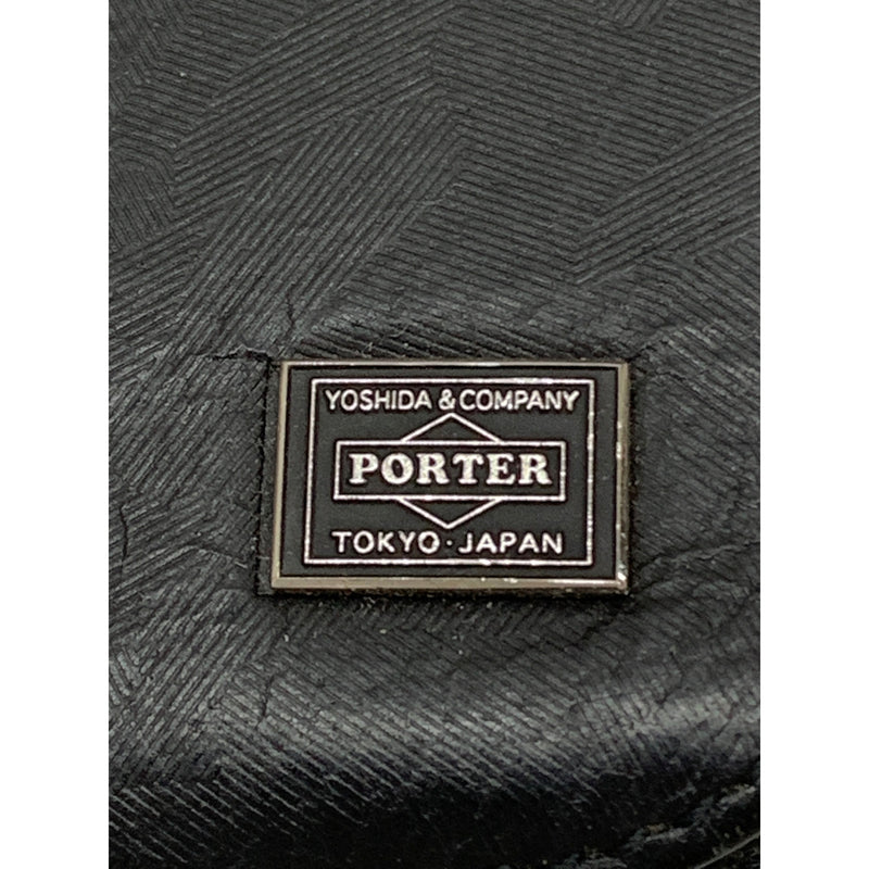 PORTER/Long Wallet/BLK/Leather/Camouflage