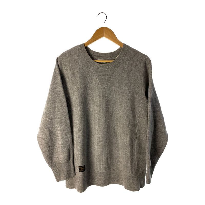 WTAPS/Sweatshirt/M/GRY/Cotton/Plain