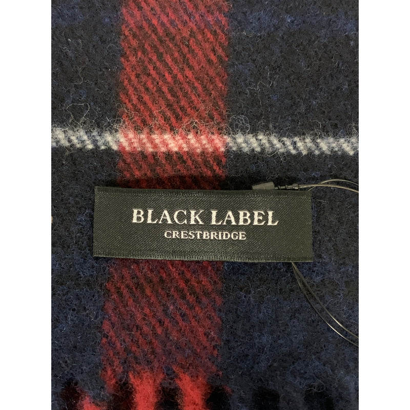 BLACK LABEL CRESTBRIDGE/Muffler Scarf/NVY/Wool/Plaid