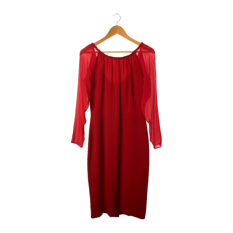 MAX MARA/LS Dress/44/RED