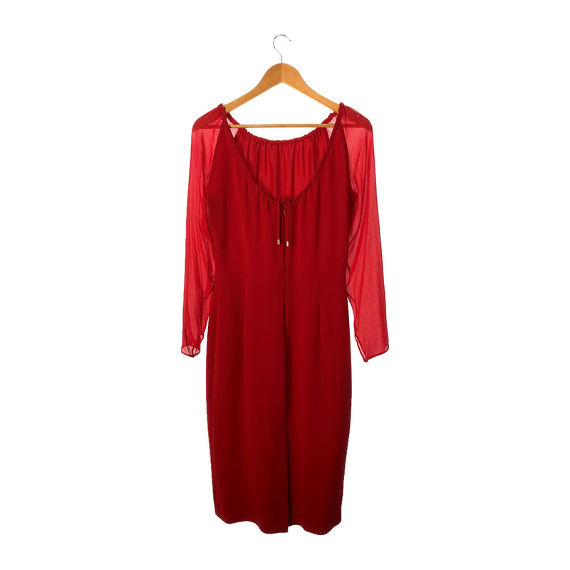 MAX MARA/LS Dress/44/RED