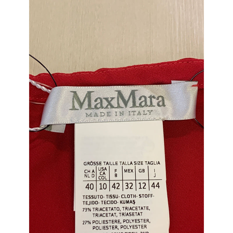 MAX MARA/LS Dress/44/RED