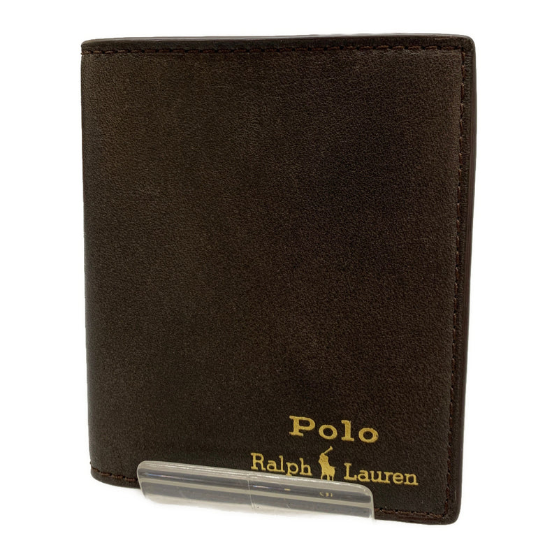 POLO RALPH LAUREN/Card Case/BRW/Cowhide/Plain