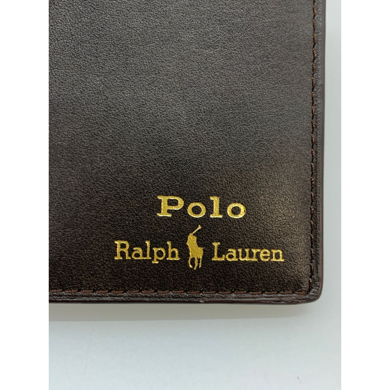 POLO RALPH LAUREN/Card Case/BRW/Cowhide/Plain