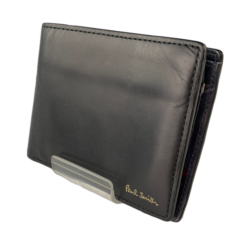 Paul Smith/Bifold Wallet/BLK/Leather