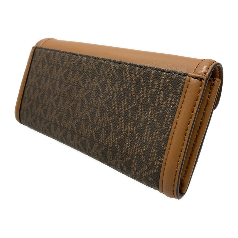 MICHAEL KORS/Long Wallet/BRW/PVC/All Over Print