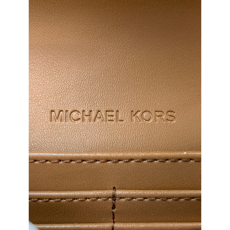 MICHAEL KORS/Long Wallet/BRW/PVC/All Over Print