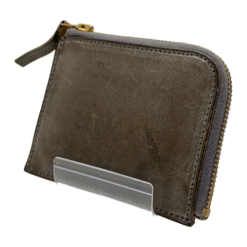 TROIS CLEFS/Wallet/GRY/Leather/Plain