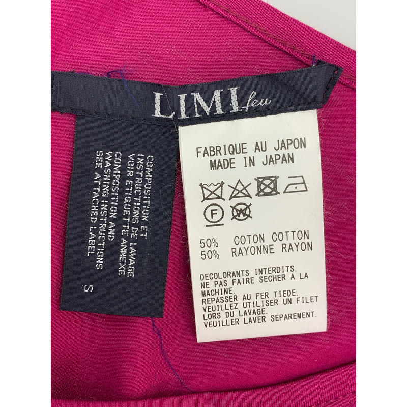 LIMI feu/Cut & Sew/S/PNK/Cotton