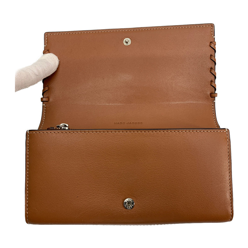 MARC JACOBS/Long Wallet/BRW/Leather/Plain