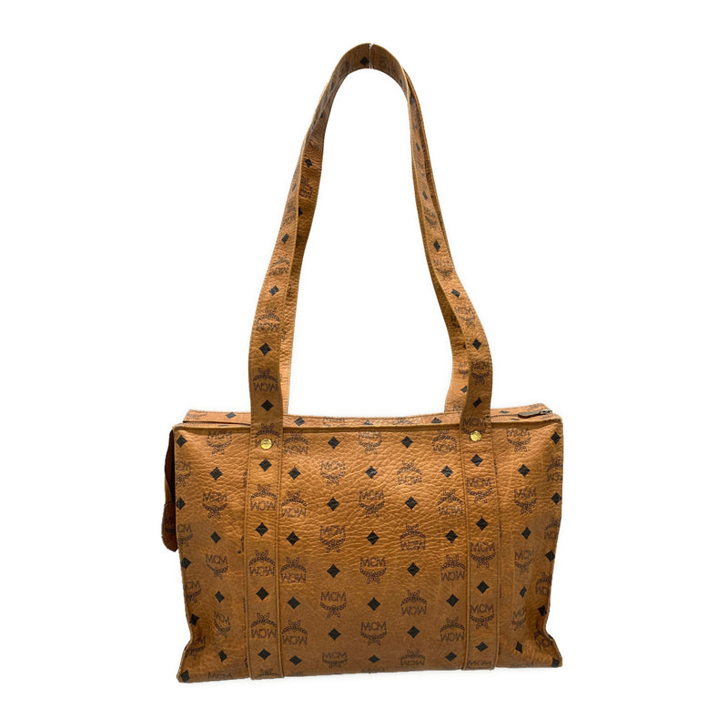 MCM/Tote Bag/BRW/Leather/All Over Print