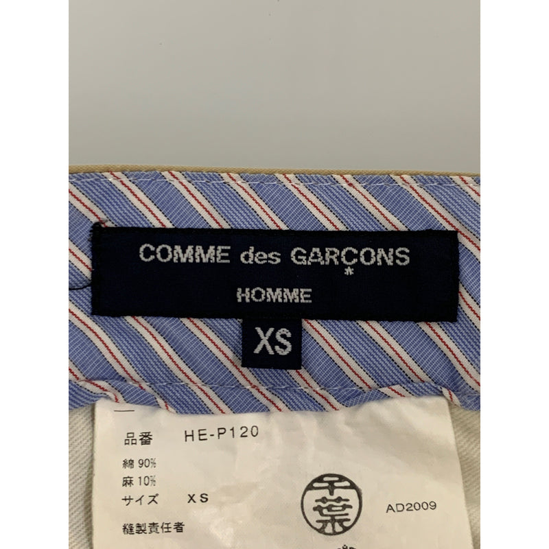 COMME des GARCONS HOMME/Shorts/XS/BEG/Cotton/Stripe/HE-P120