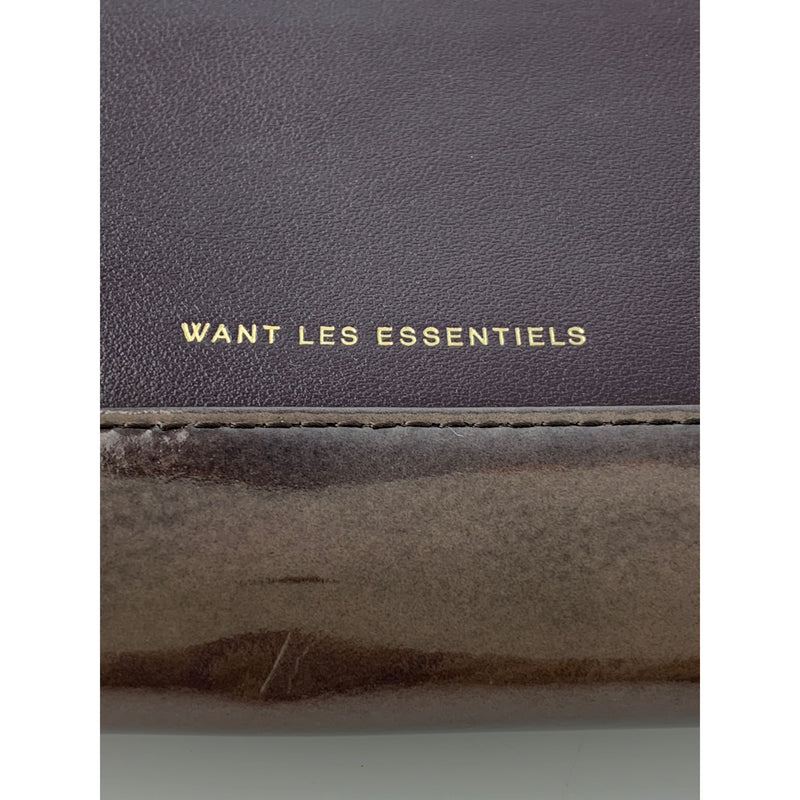 WANT Les Essentiels DE LA VIE/Bifold Wallet/PPL/Leather