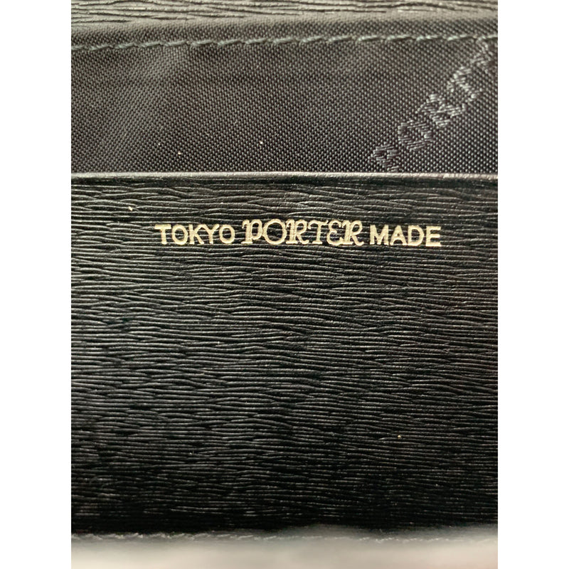 PORTER/Long Wallet/BLK/Leather
