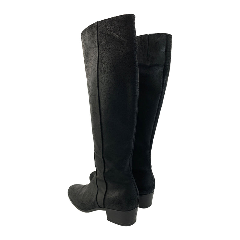 JIMMY CHOO/Long Boots/36.5/BLK/Leather