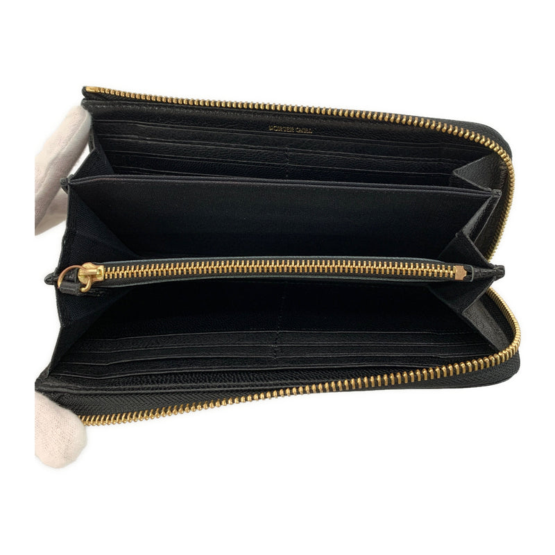 PORTER GIRL/Long Wallet/BLK/Leather