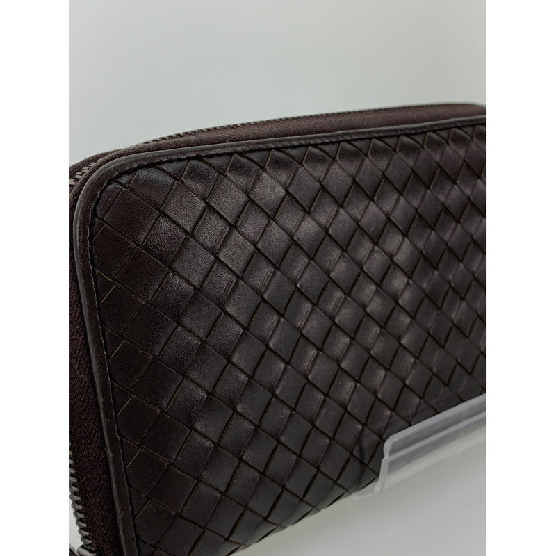 BOTTEGA VENETA/Long Wallet/BRW/Leather