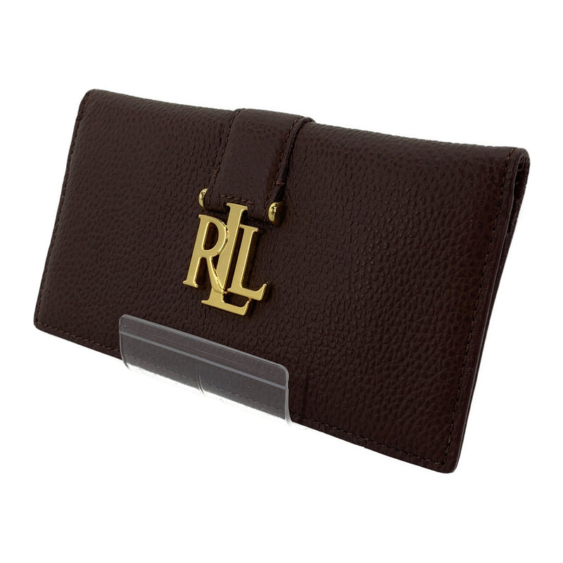 RALPH LAUREN/Long Wallet/BRW/Leather